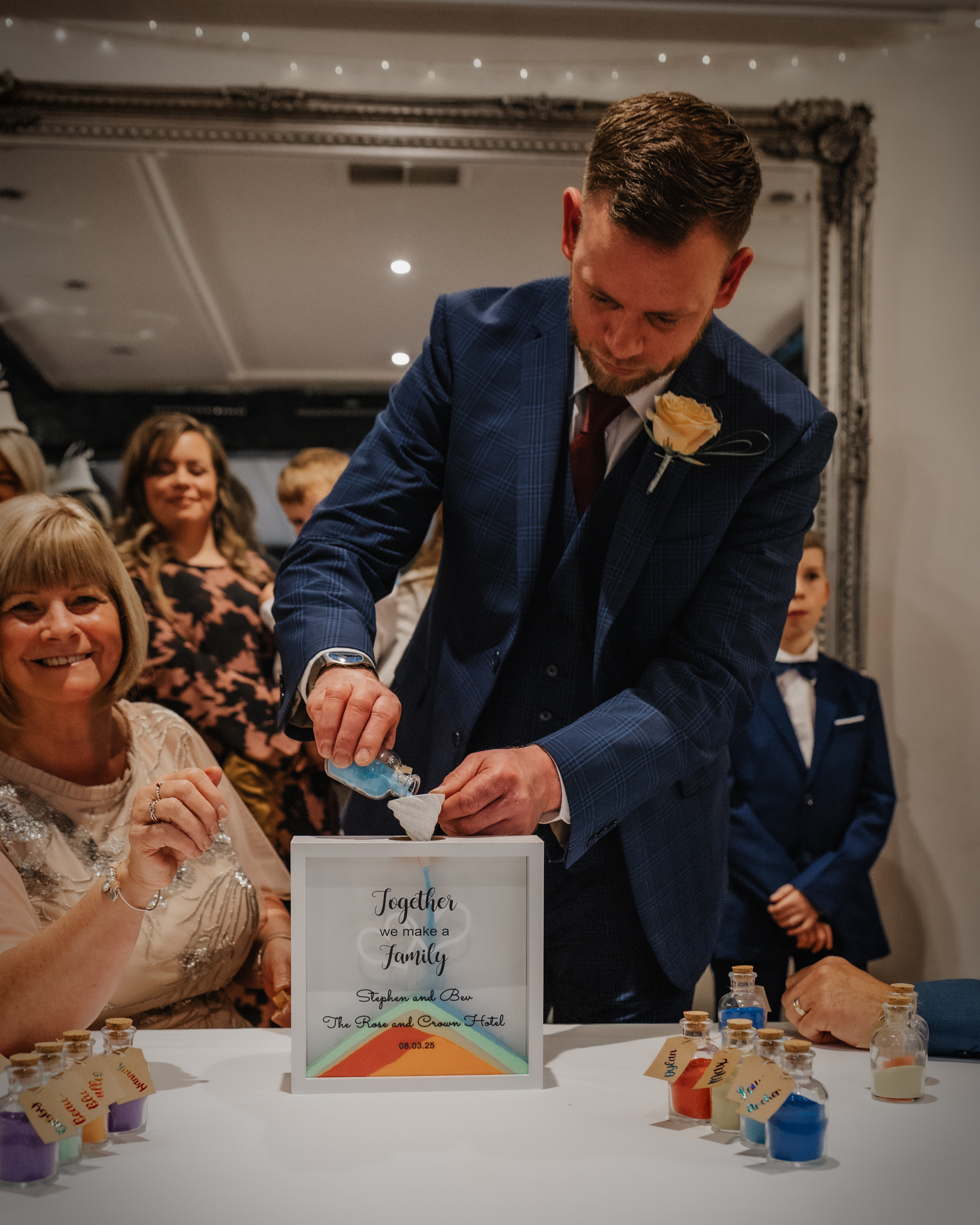 Deb Reed Celebrant Colchester Essex, performing the ceremony at Stephen and Bevs wedding.